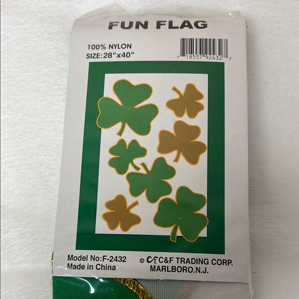 Green and Gold Shamrock/Clover/Irish Flag